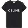 Celine Cotton T Shirt Black