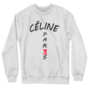 Celine Paris White & Black Logo Sweatshirt