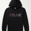 Logo Embellished Cotton Jersey Hoodie