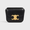 Women Celine Mini Triomphe In Shiny Calfskin